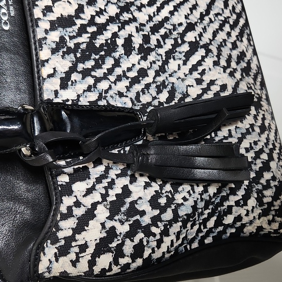 Coach Legacy Haley satchel donegal print purse carryall bag convertible - Picture 4 of 16